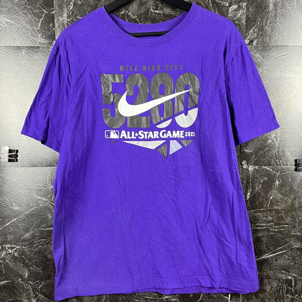 Nike Men's Purple Mile High All Star Shirt Fits Medium